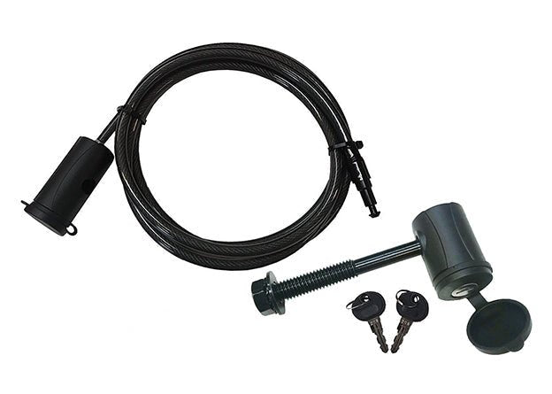 Locking Threaded Hitch Pin with Cable Hollywood Racks Accessories