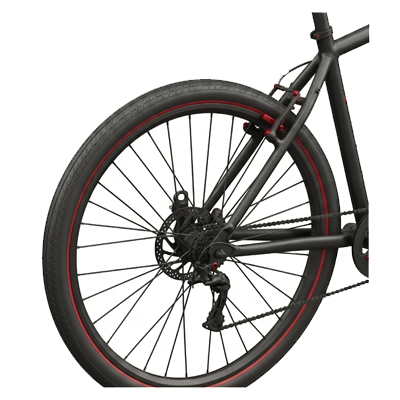 Bike without fenders