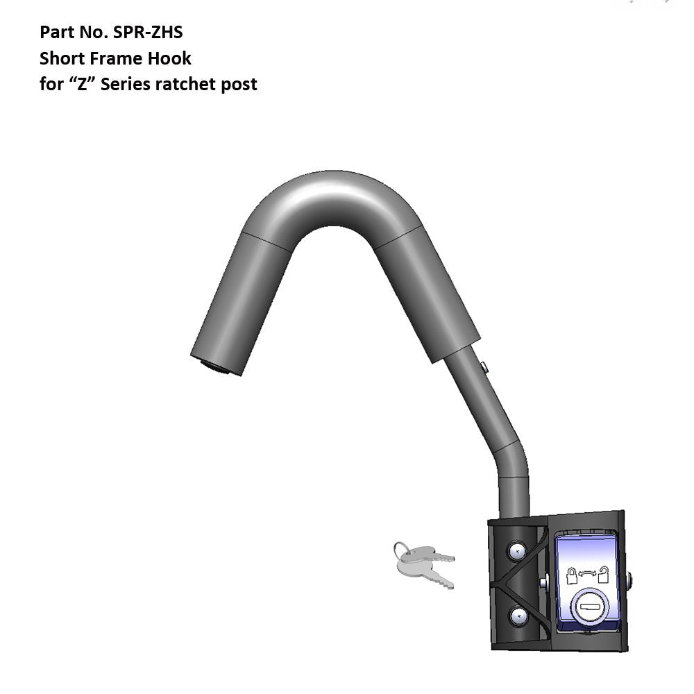 Short Locking Ratchet Frame Hook Hollywood Racks